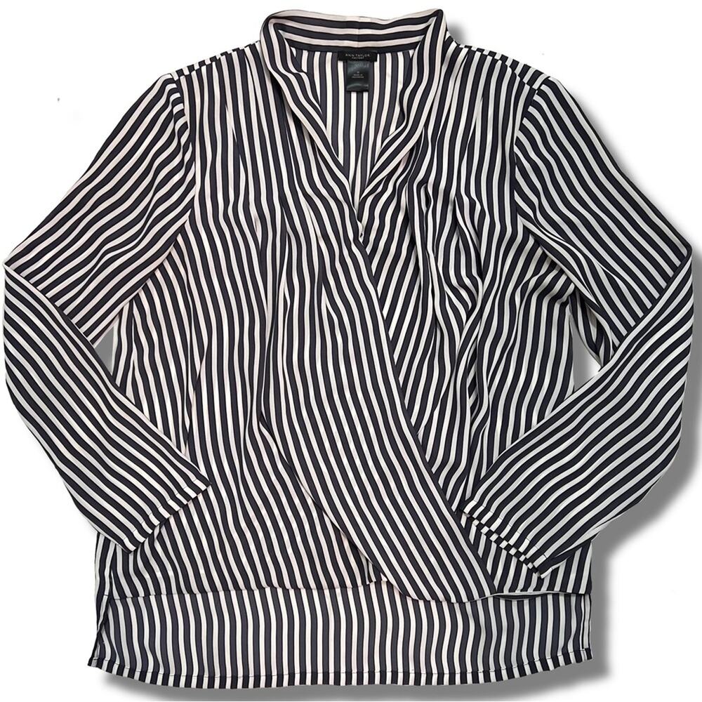 Ann Taylor Factory Striped Blouse Size M